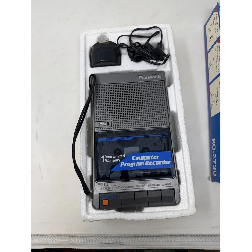 Vintage Panasonic RQ-2738 Computer Program Cassette Recorder Box Tested Works - Picture 4 of 11
